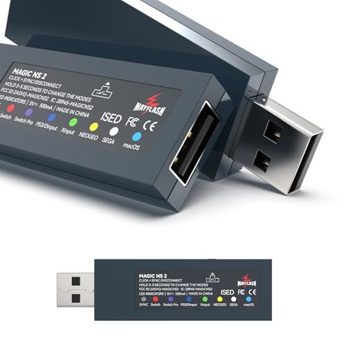 MAYFLASH Magic NS 2 Wireless Bluetooth USB Adapter Compatible with Switch/Switch 2, Steam Deck, Windows, Raspberry Pi, Xbox Series X & S Bluetooth Controller, PS5 Controller and More - Image 3