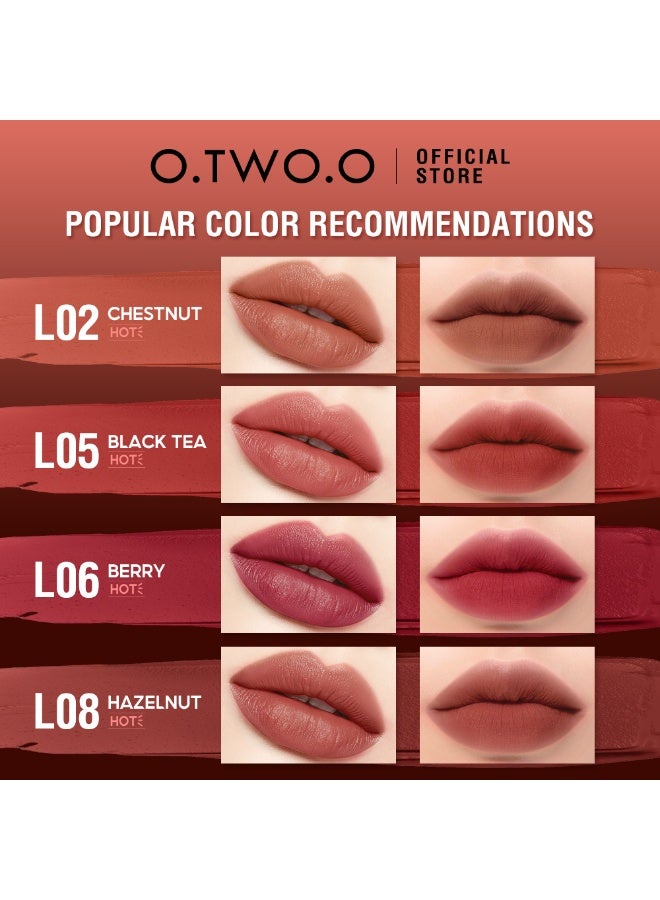 OTWOO O.TWO.O 2-in-1 Matte Lipstick & Lip Gloss – Waterproof, Double-Ended (#12,BERRY) - Image 5