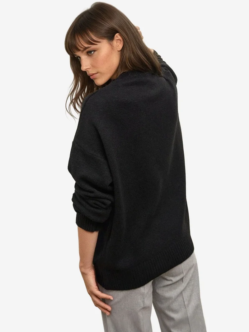 Cozy Crew Neck Knit Sweater