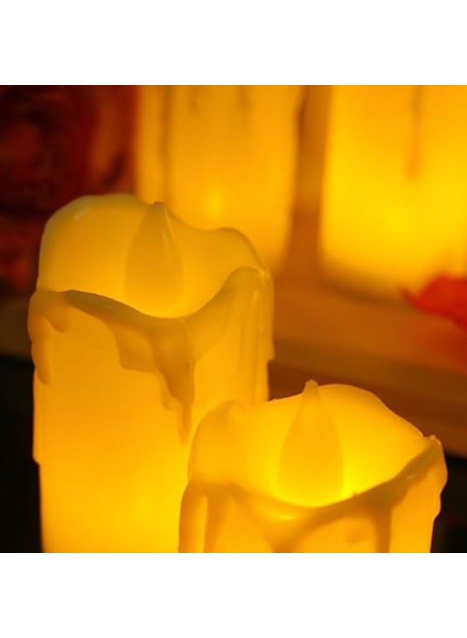 3 pieces - Flameless & Smokeless LED Decorative Candles - Image 4