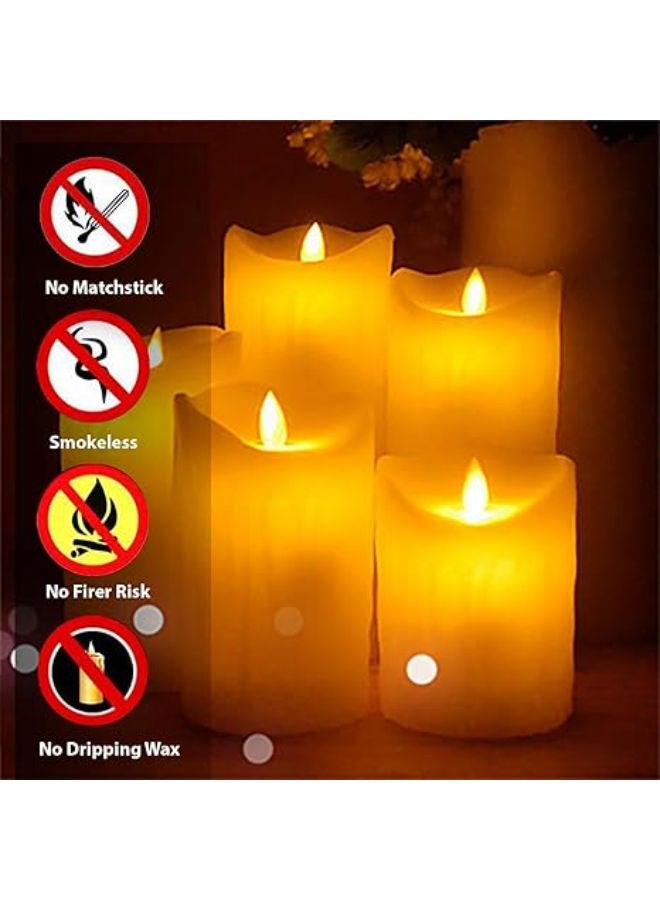 3 pieces - Flameless & Smokeless LED Decorative Candles - Image 3