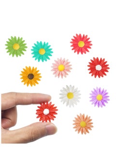 NIBEMINENT Fridge Magnets 24 Pieces Flower Daisy Magnet Stickers Colorful Floral Magnets, Decorative for Office, Kitchen, Car, Whiteboard  - Image 2
