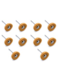 Ceznek Mounted Muslin Cloth Buff Yellow 5pcs for PolishingBuffingCleaning for Dremel Rotary Tool Micro Hand Motor Polishing Motor for Jewellery Making Watchmaking Model Making Hobby Craft DIY 5 