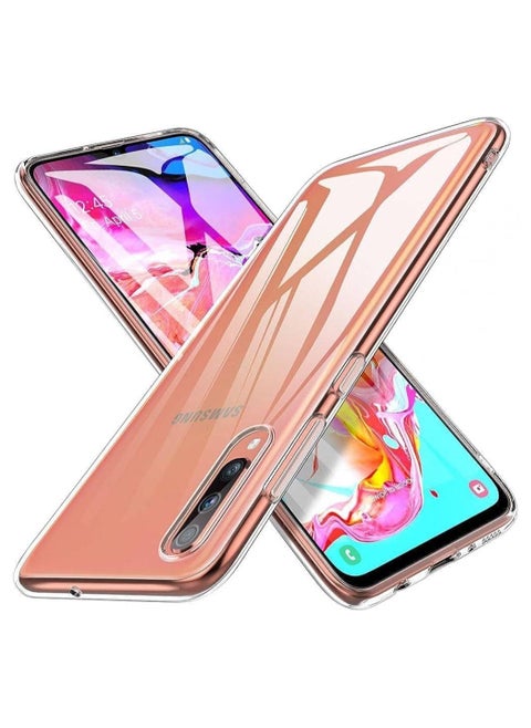جراب خلفي سيليكون شفاف عالي الدقة لهاتف Samsung Galaxy A70 / A70s، مضاد للاصفرار وحماية عالية من الصدمات، متوافق مع هاتف Samsung Galaxy A70 / A70s (6.5 بوصة) (شفاف)