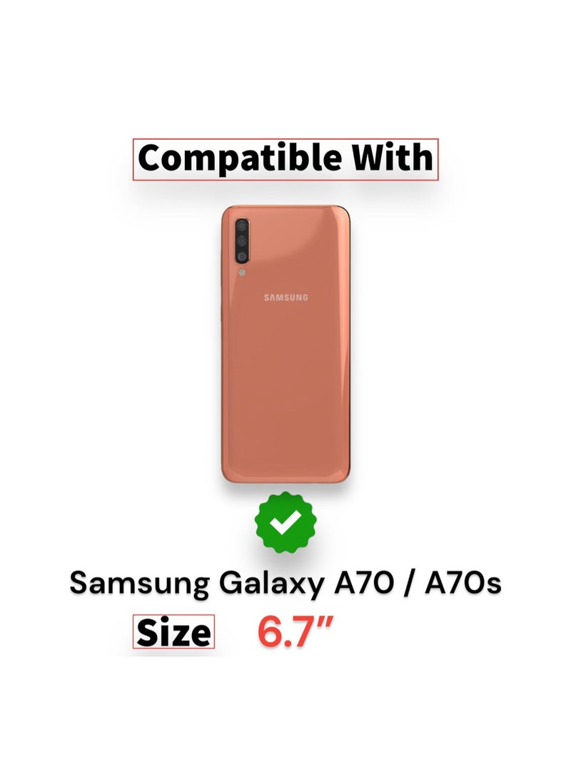 ماركة غير محددة - جراب خلفي سيليكون شفاف عالي الدقة لهاتف Samsung Galaxy A70 / A70s، مضاد للاصفرار وحماية عالية من الصدمات، متوافق مع هاتف Samsung Galaxy A70 / A70s (6.5 بوصة) (شفاف) - Image 1