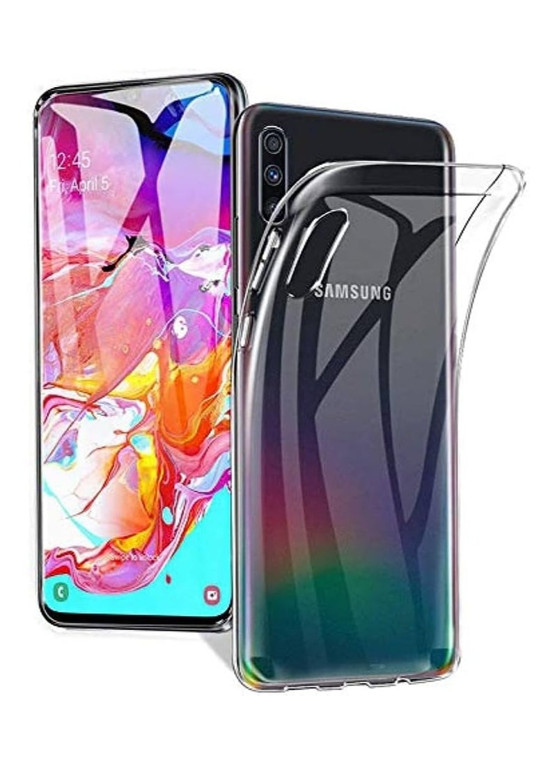 ماركة غير محددة - جراب خلفي سيليكون شفاف عالي الدقة لهاتف Samsung Galaxy A70 / A70s، مضاد للاصفرار وحماية عالية من الصدمات، متوافق مع هاتف Samsung Galaxy A70 / A70s (6.5 بوصة) (شفاف) - Image 1