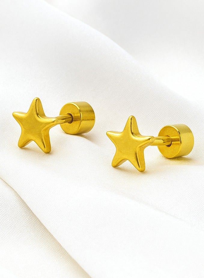 ايرس حلق النجمة الذهبية للأطفال - Image 1