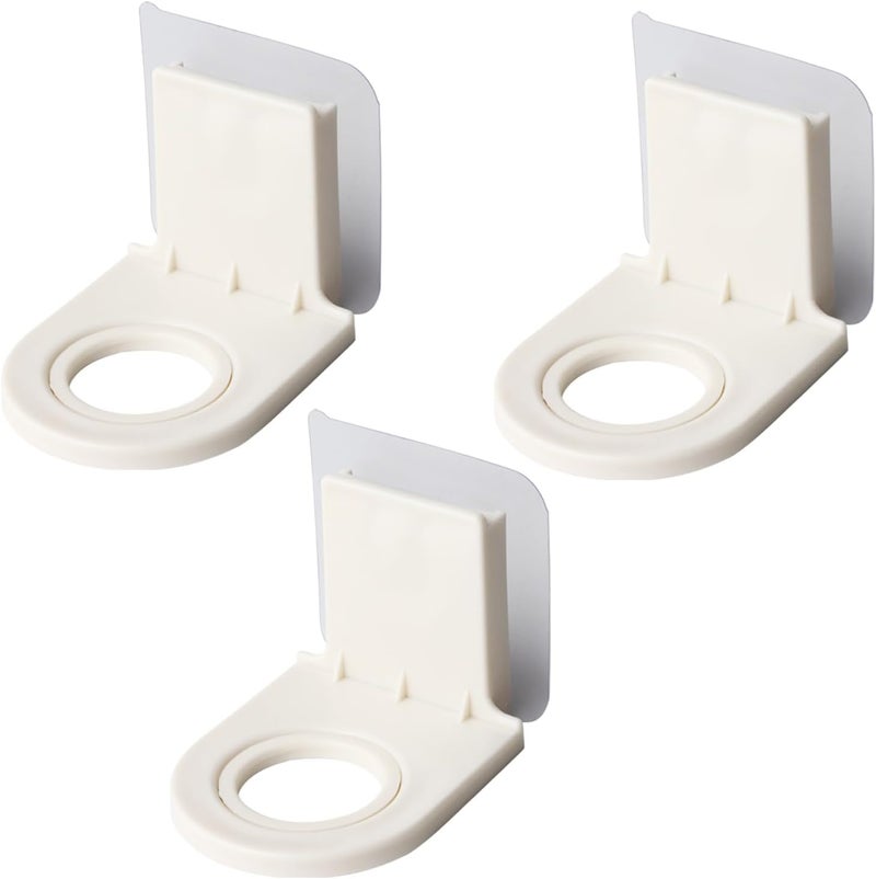DekoTech Self-Adhesive Wall-Mounted Shower Gel and Shampoo Dispenser Bottle Rack Hook – No Drilling, Liquid Soap & Hand Soap Holder for Bathroom and Kitchen (3 Pack) - Image 1