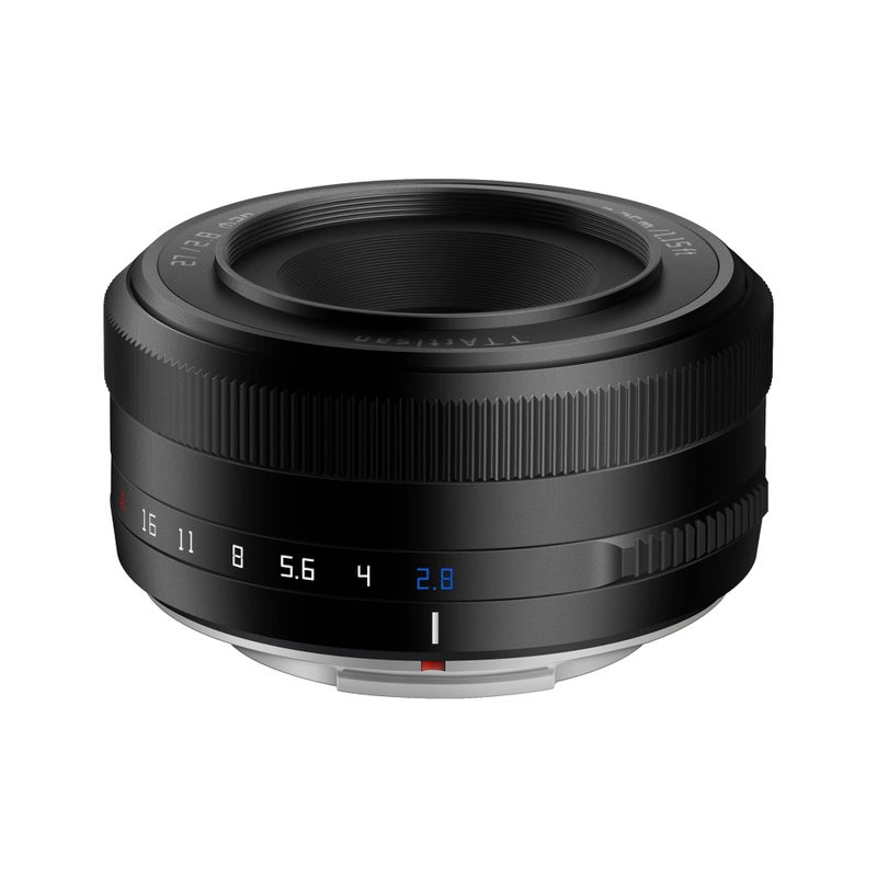 TTArtisan عدسة TTartisan 27mm F2.8 بتركيز تلقائي، متوافقة مع كاميرات فوجي X-Mount XS10 X-A5 X-A7 X-M1 X-M2 X-E4 X-T1 X-T10 X-T2 X-T20 X-T3 X-T4 X-T100 X-T200 X-T30 X-Pro1 X-Pro2 X-Pro3 X-E1 (أسود) - Image 1