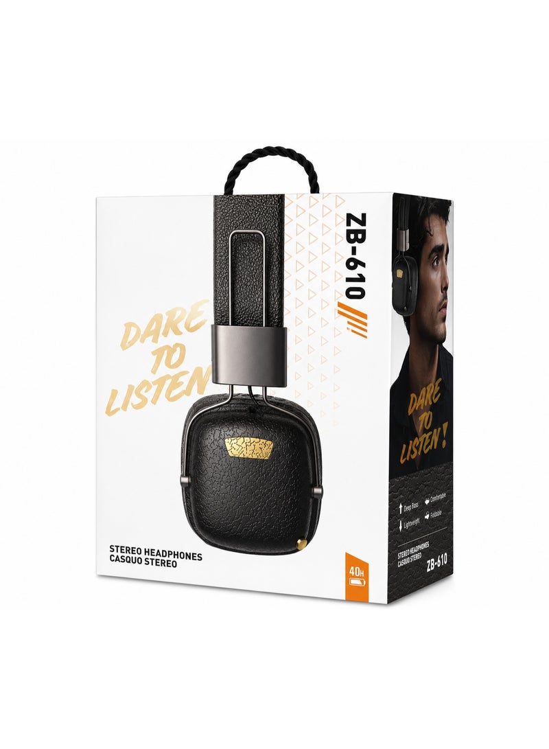 Marshall ZB-610 Headphones deliver immersive stereo sound with Pure Bass for rich, deep bass and clear audio. Lightweight and comfortable for all-day use, perfect for music, gaming, travel, and everyday listening. Multicolor. - Image 2