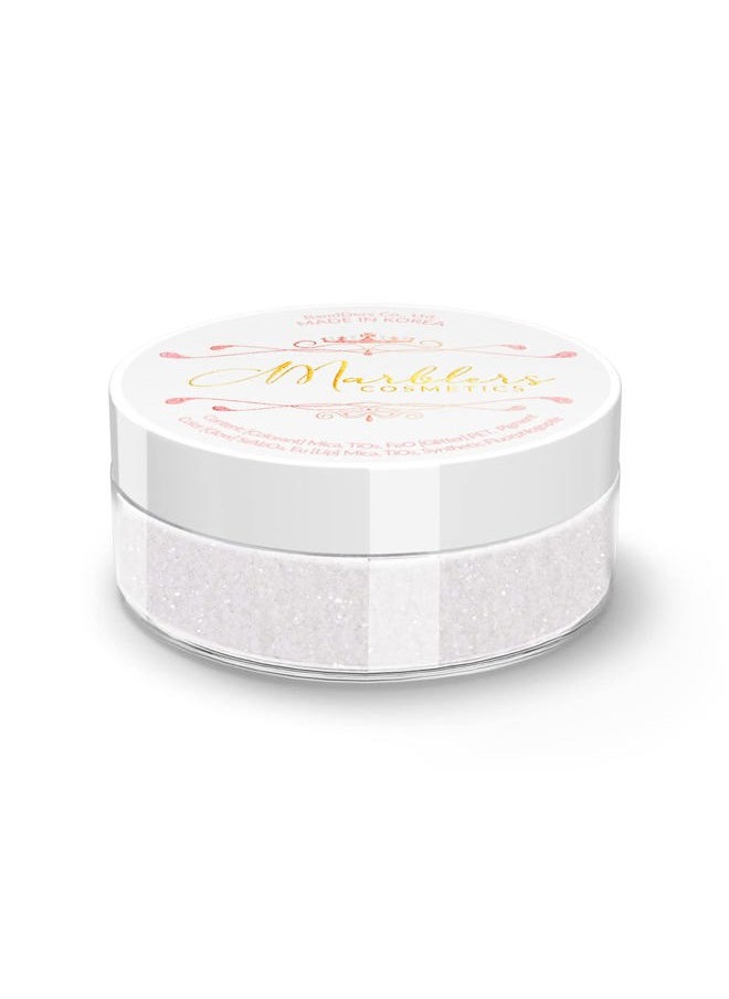 MARBLERS Twinkle Face & Body Glitter [Glass White] 0.18oz (5g) | Fine | Non-Toxic | Vegan | Cruelty-Free | Ethically Sourced | Festival Makeup | Eye, Hair, Nail, Eyeshadow | Cosmetic Grade  - Image 1
