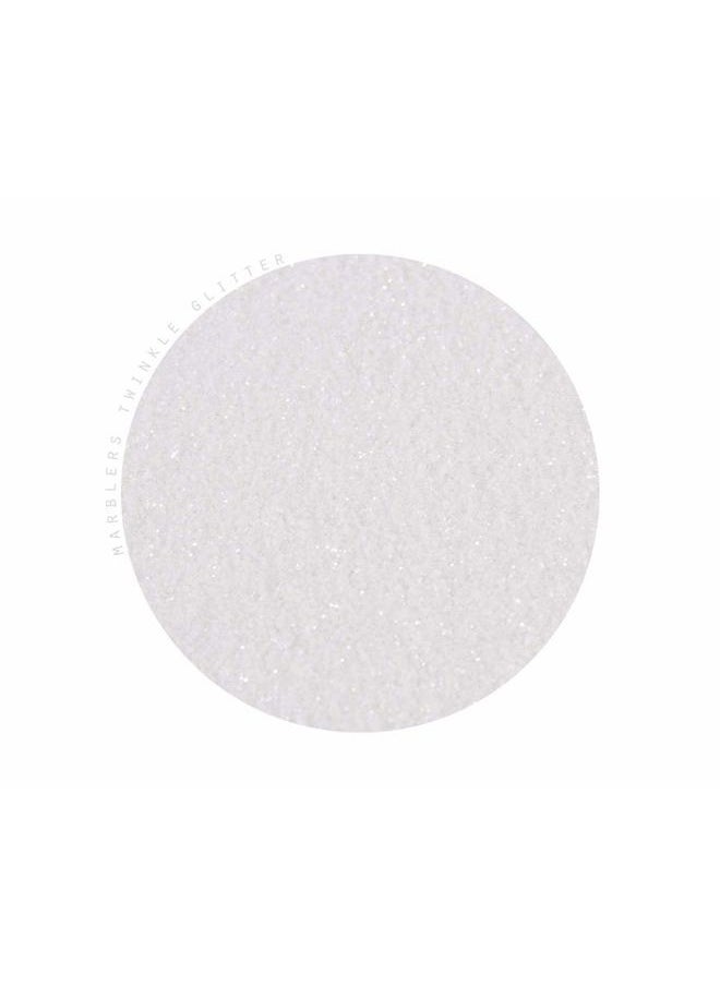 MARBLERS Twinkle Face & Body Glitter [Glass White] 0.18oz (5g) | Fine | Non-Toxic | Vegan | Cruelty-Free | Ethically Sourced | Festival Makeup | Eye, Hair, Nail, Eyeshadow | Cosmetic Grade  - Image 2