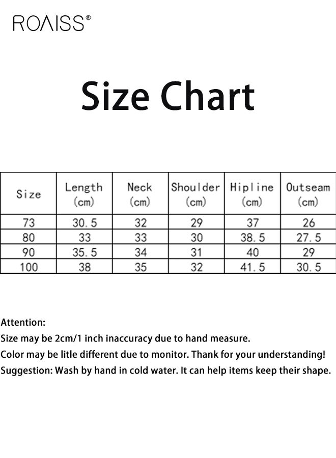 roaiss Little Boy Vest and Pants Set with Adorable Patterns, Stylish 2-Piece Outfit for Boys, Summer Outfit with Round Neck Sleeveless Top and Elastic Waist Pants, Perfect for Daily Wear or Various Occasions  - Image 5