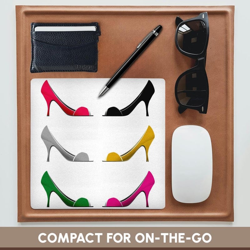 3dRose 8 X 8 X 0.25 Six High Heel Shoes Facing Each Other Design Mouse Pad (mp_111566_1) - Image 4