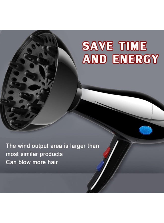 YelaJoy 3 Pcs Universal Hair Diffuser, Diffuser Attachment for Hair Dryer, Hairs Diffusers for Curly and Wavy, For Curls and volume, Hairs Styling Tool, Black, Universal - Image 5