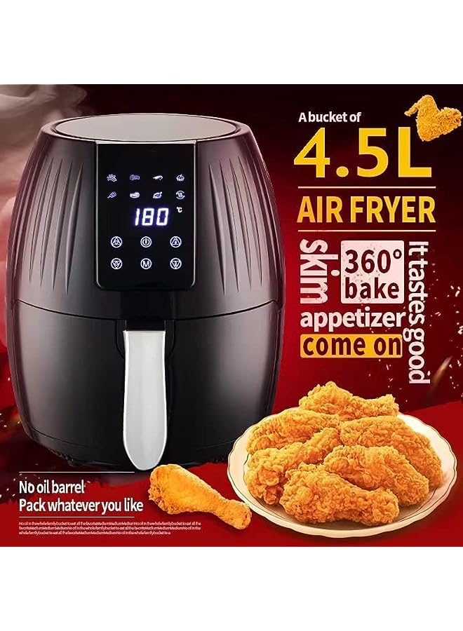 Raxoom 8-IN-1 Large Air Fryer With Non-stick Basket, LED Display, Temperature & Time Control - Image 2
