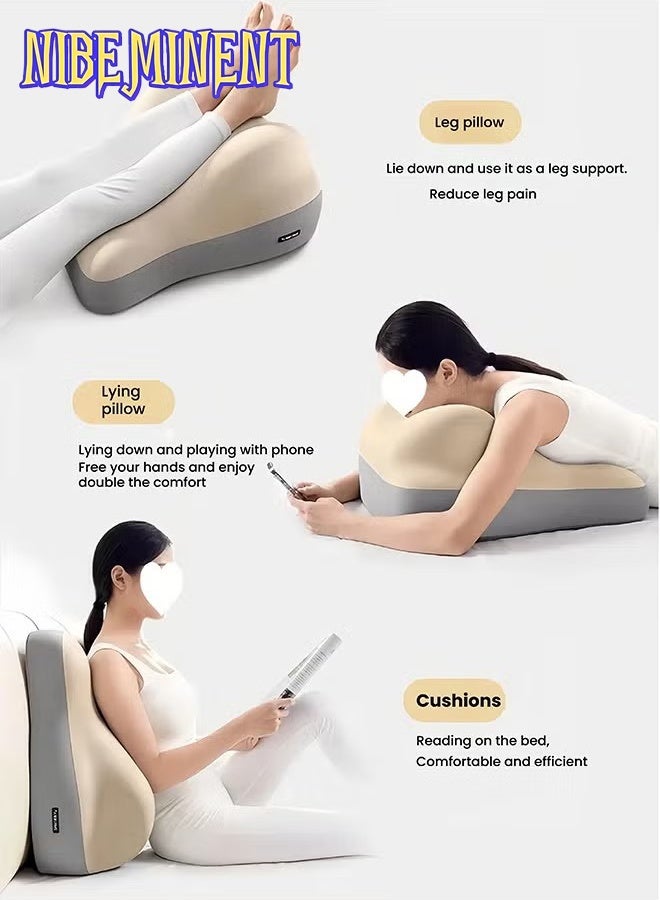 NIBEMINENT Multipurpose Leg Elevation Pillow wedge pillow Lumbar Pillow Sleeping Pillow Portable Cushion Body Pillow For Sleeping Leg Elevation Bed Sofa Travel Camping - Image 2