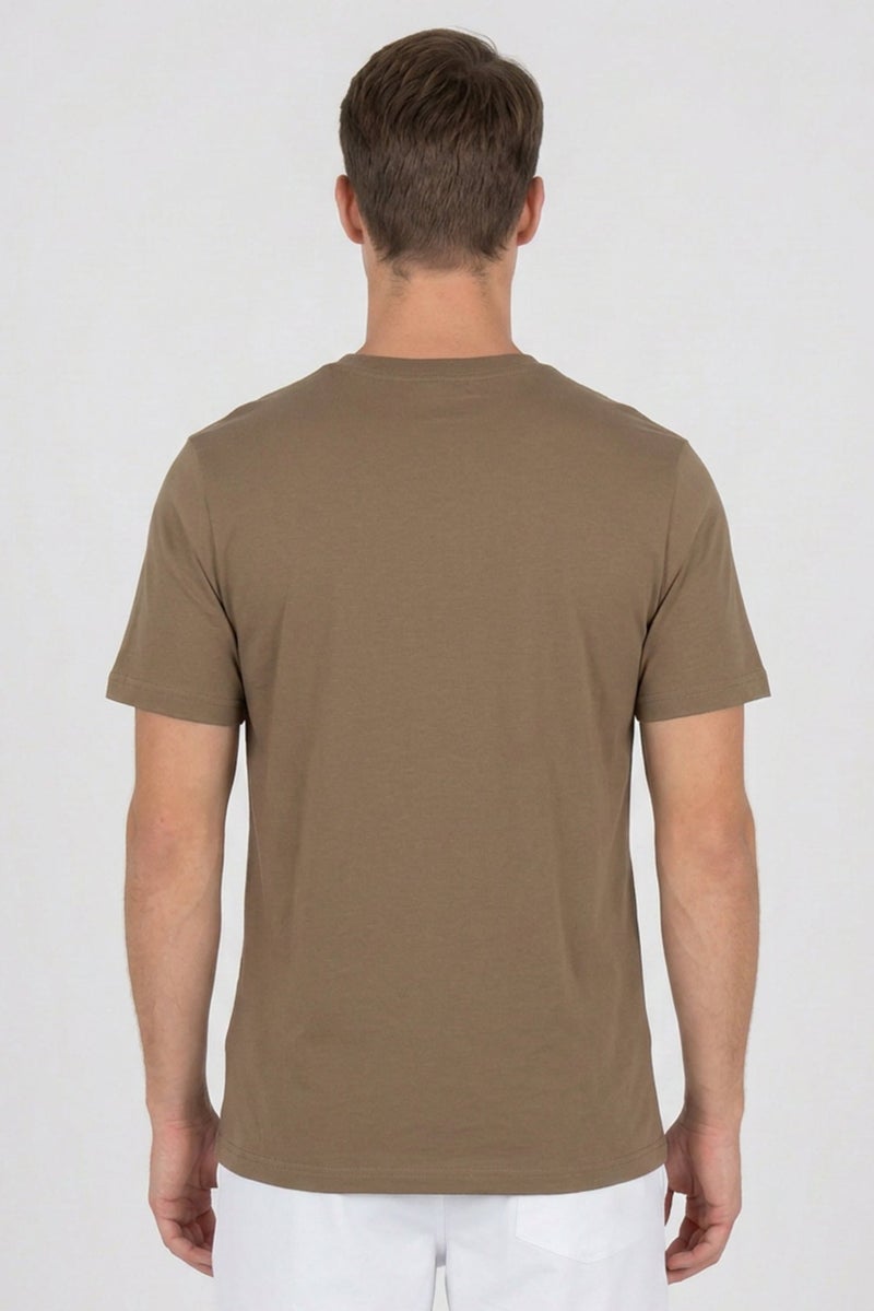 Hurley Men Sportswear Fit Short Sleeve Outdoor T-Shirt, Taupe - Image 4