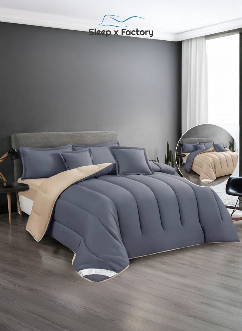 Sleep x Factory Premium Double Sided Comforter Set – Ultra Soft Microfiber – 4 PCS - 140×200 cm - Image 2