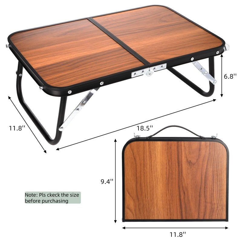 Nagpew Folding Camping Table, Mini Portable Beach Table with Carry Handle, Ultralight Compact Picnic Dining Low Table for Grill, Indoor Outdoor, Garden, Patio, BBQ, Party - Image 2