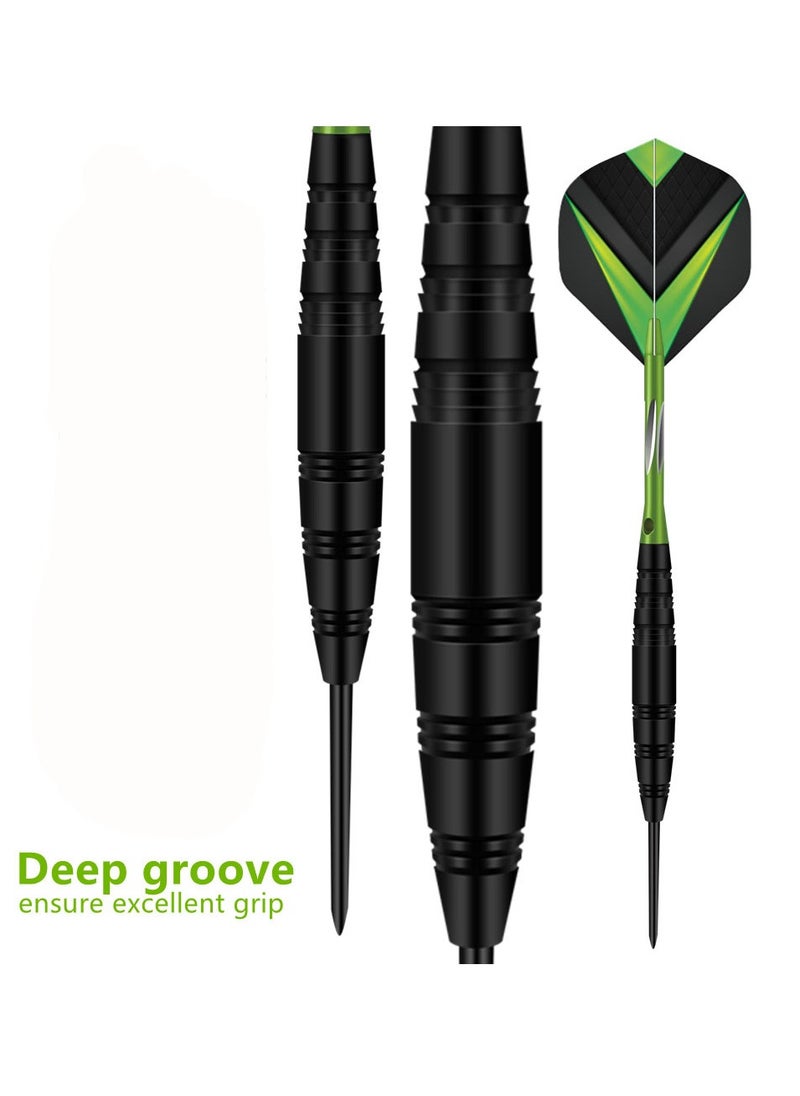 NIBEMINENT - 3Pcs/Set Professional Aluminium Alloy Plastic Darts Shaft Tip Flights 23g with Box 14.5*4.8*2cm - Image 1