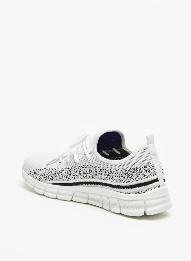 شو اكسبرس Men's Textured Shoes with Lace-Up Closure