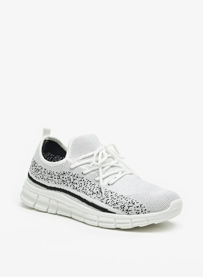 شو اكسبرس Men's Textured Shoes with Lace-Up Closure