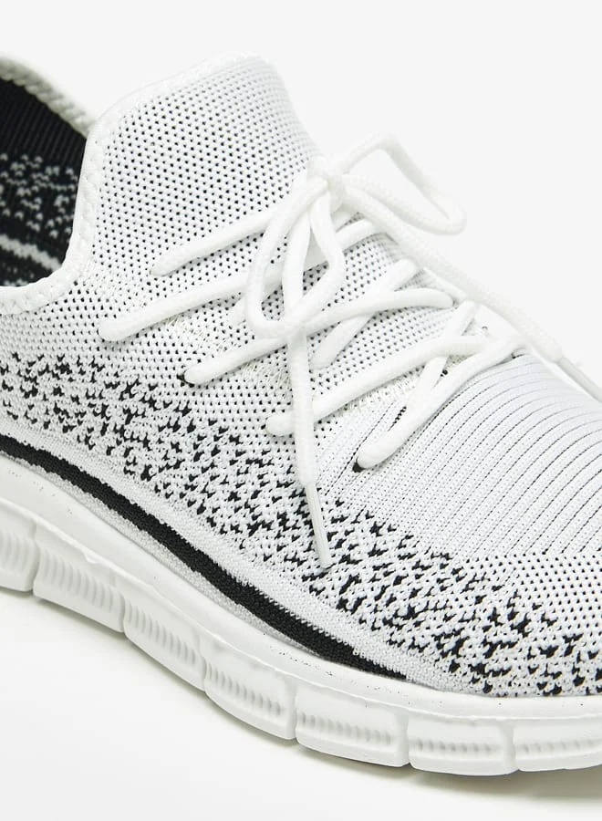 شو اكسبرس Men's Textured Shoes with Lace-Up Closure