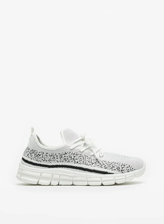 شو اكسبرس Men's Textured Shoes with Lace-Up Closure