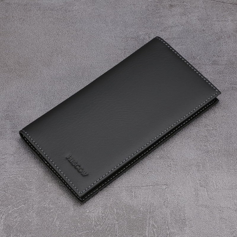 HISCOW Minimalist Checkbook Cover - Full Grain Leather - Image 3