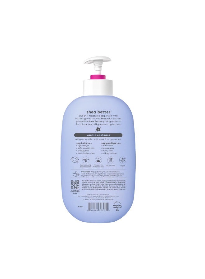 Eos Shea Better Body Lotion- Vanilla Cashmere, 24-Hour Moisture Skin Care, Lightweight & Non-Greasy, Made with Natural Shea, Vegan, 16 fl oz - Image 5