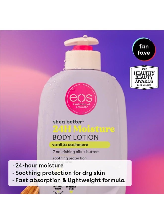 Eos Shea Better Body Lotion- Vanilla Cashmere, 24-Hour Moisture Skin Care, Lightweight & Non-Greasy, Made with Natural Shea, Vegan, 16 fl oz - Image 2