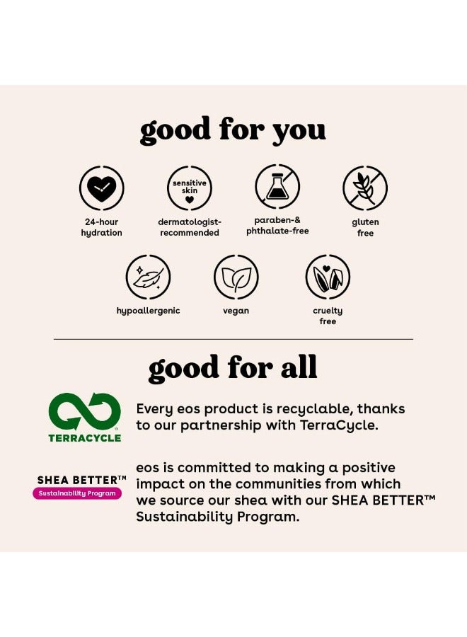 Eos Shea Better Body Lotion- Vanilla Cashmere, 24-Hour Moisture Skin Care, Lightweight & Non-Greasy, Made with Natural Shea, Vegan, 16 fl oz - Image 4