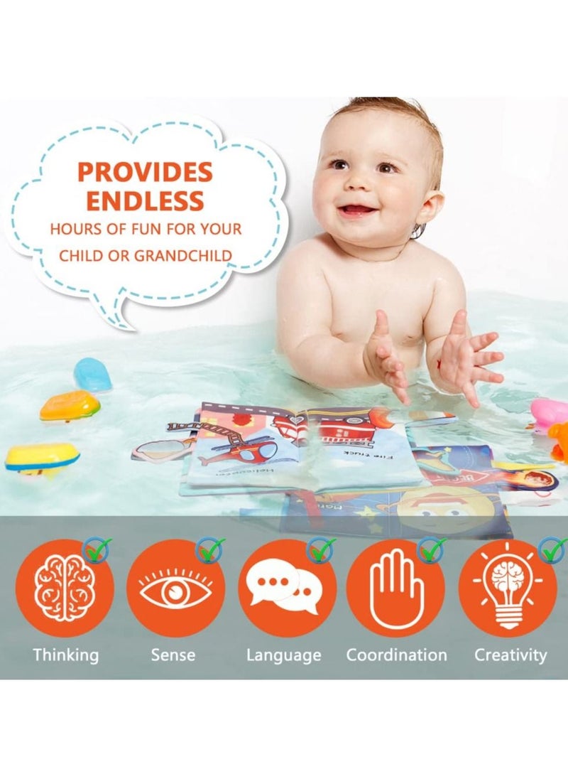 Y&D SYOSI 2 Pcs Baby Books, 3D Touch and Crinkle Books for Soft Cloth Newborn 0-6 Months Toys Sensory Toy  - Image 3