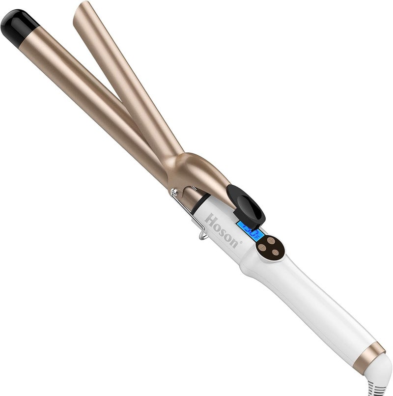 Hoson 1 Inch Curling Iron with Tourmaline Ceramic Coating and LCD Display - Image 1