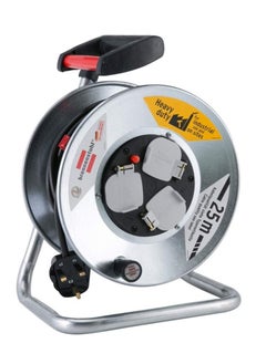 Brennenstuhl Garant Cable Reel Metal Body With Universal Extension Sockets 