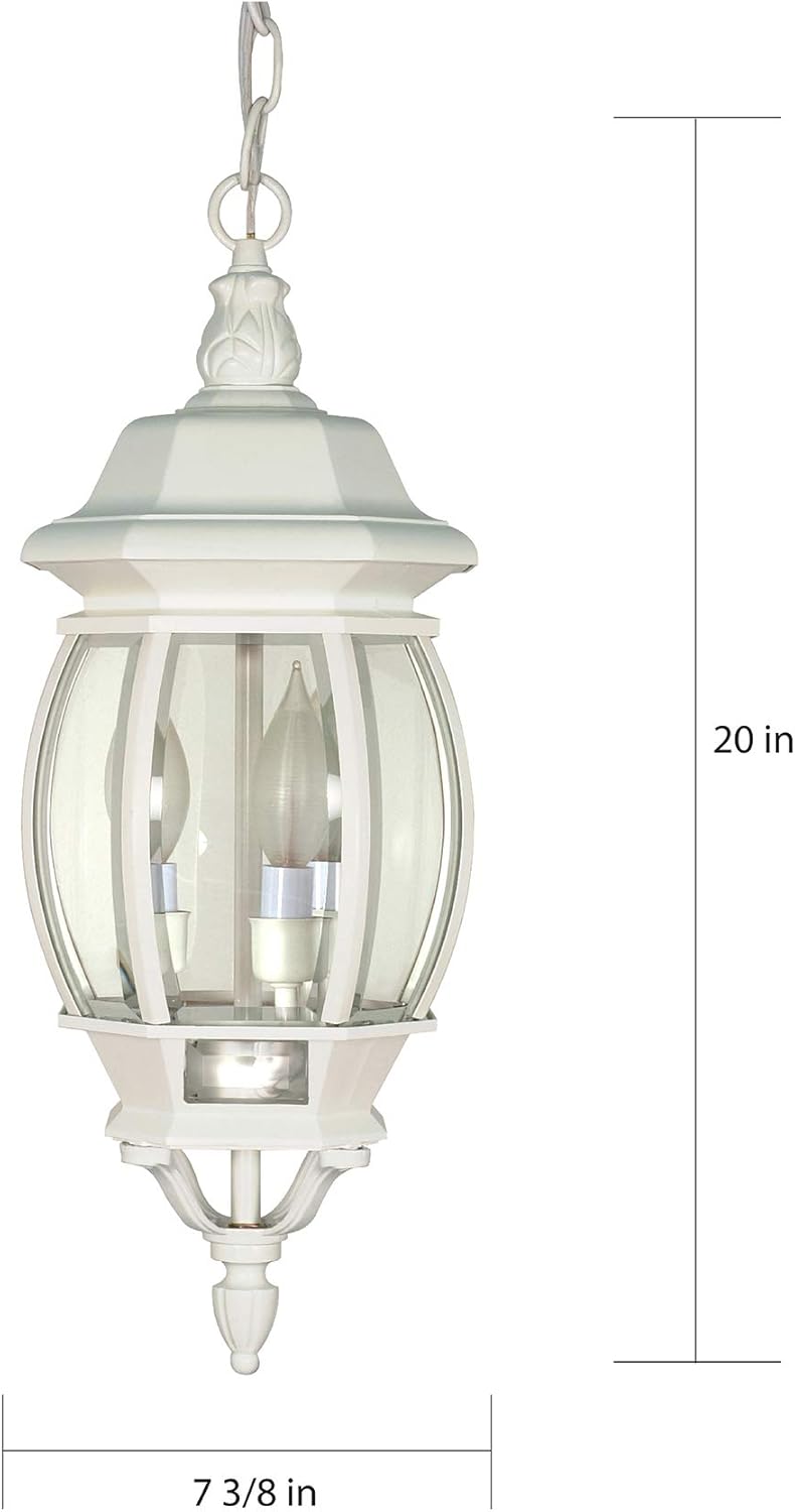 Nuvo 60894 Three Light Hanging Lantern White - Image 4