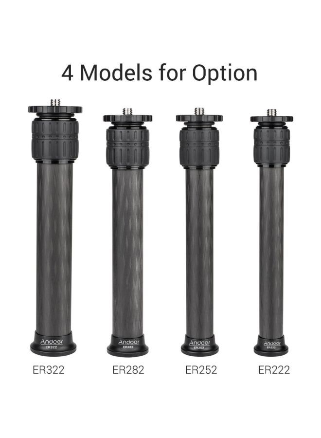 NIBEMINENT Carbon Fiber 2-Section Monopod Extender For Zhiyun FeiyuTech Black  - Image 2