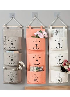 Hanging Storage Bag, Cartoon Pattern Bag Behind The Door, Versatile Wall-mounted Bag For Bedroom, Small, Length 60cm Assorted