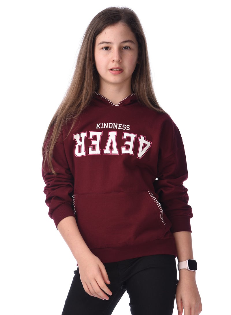 فكتور اند جين الرسم المطبوعة مريح صالح هوديي مع غرزة التباين - Image 1