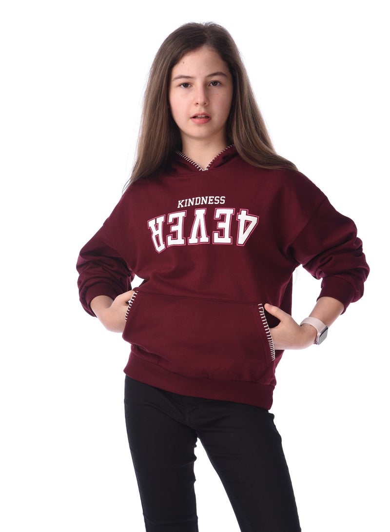 فكتور اند جين الرسم المطبوعة مريح صالح هوديي مع غرزة التباين - Image 2