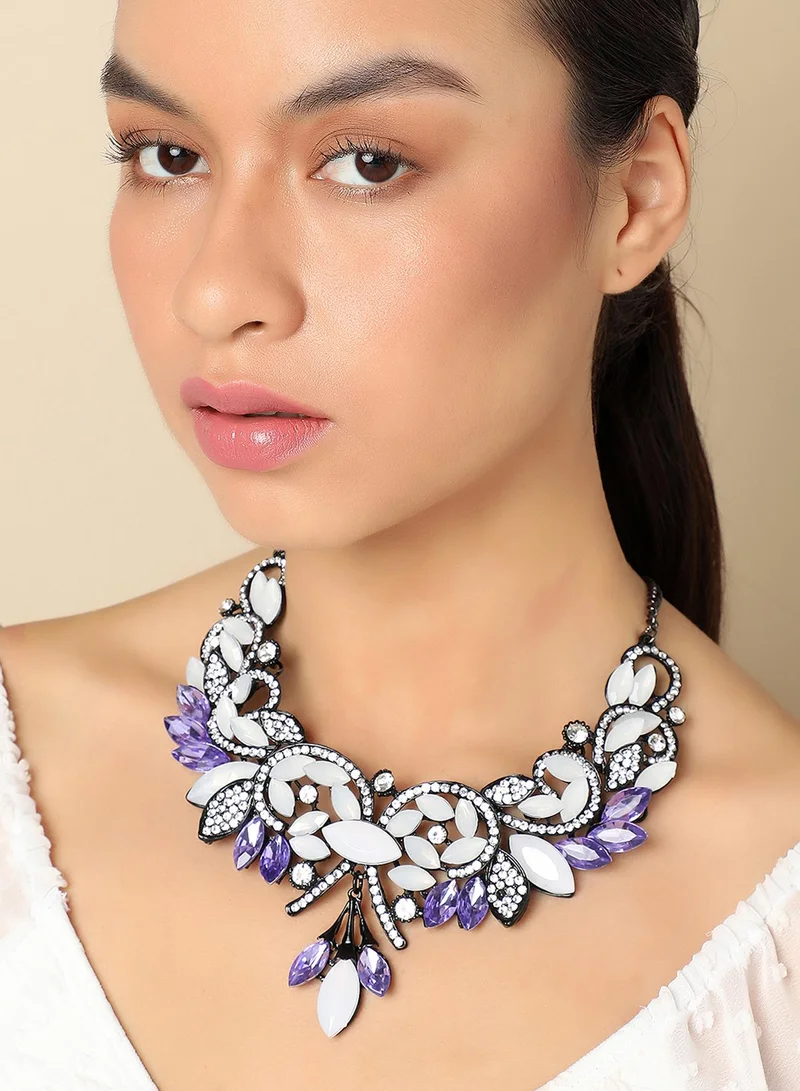 SOHI Party Stone Artificial Necklace Jewellery