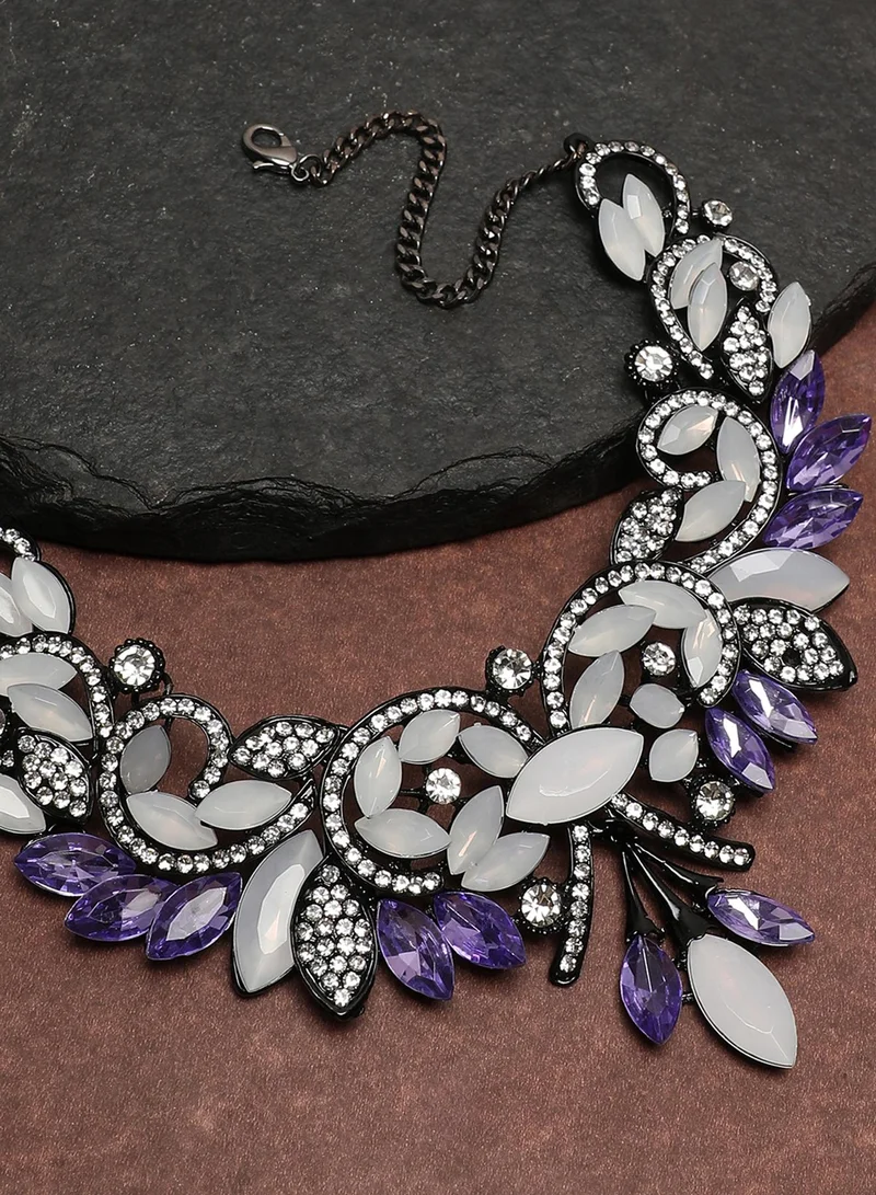 SOHI Party Stone Artificial Necklace Jewellery