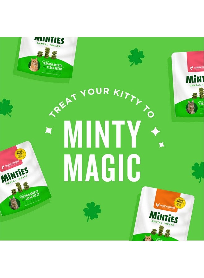 Minties Dental Treats for Cats, Chicken Flavored Treats for Cats, Freshens Breath and Controls Tartar, 2.5oz - Image 2