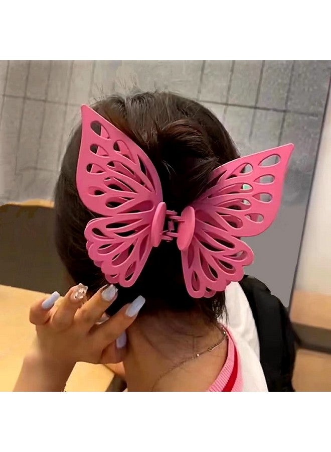 QTMY 3 Pack Large Butterfly Hair Claw Clips For Stylingdecorative Fancy Hair Clips For Girls Women - Image 5