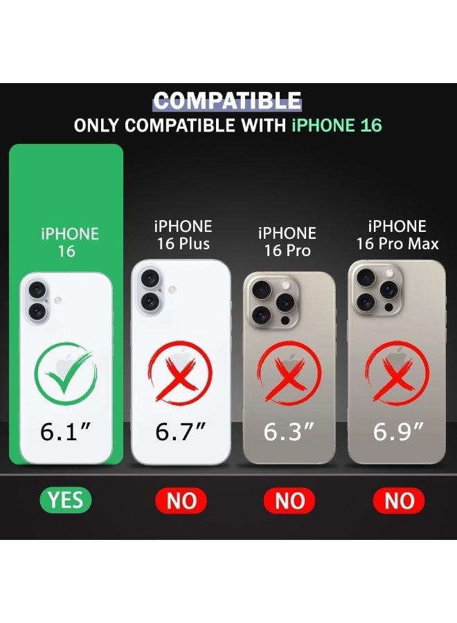 KC Back Cover for iPhone 16, Cream Wave Shiny Pearl Hanging Chain Bracelet Shockproof Soft Silicone Case with Camera Protection (Transparent) - Image 2