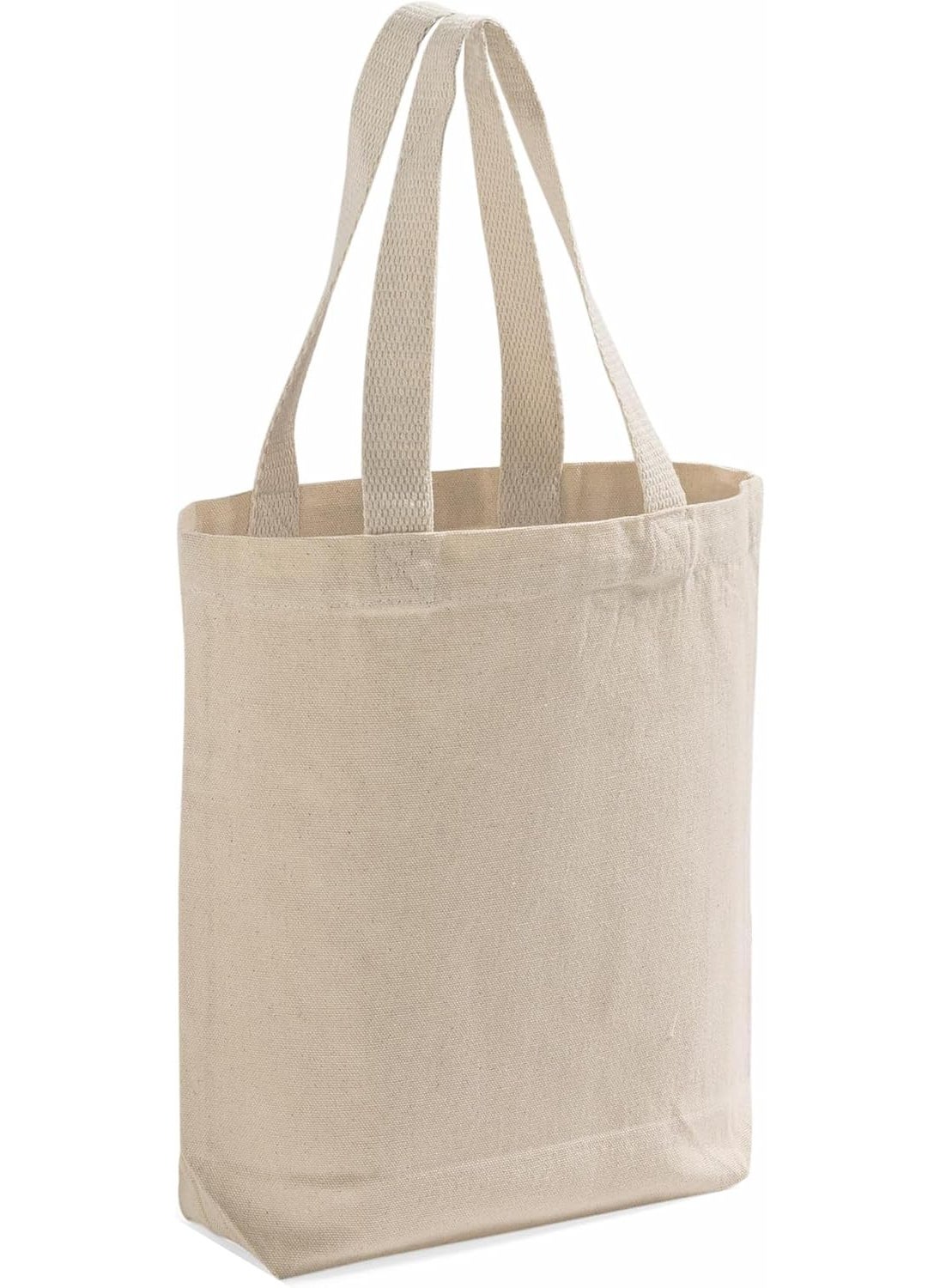 TBF 12 Pack Wholesale Canvas Tote Bags Natural Color 12oz Fabric  Multiple Size Options Available  - Image 1