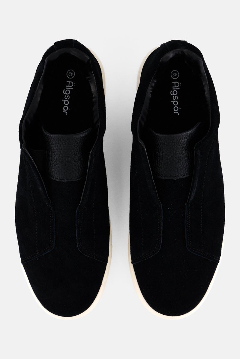 Algspar أحذية كاجوال للرجال من الجلد المدبوغ، سوداء - Image 3