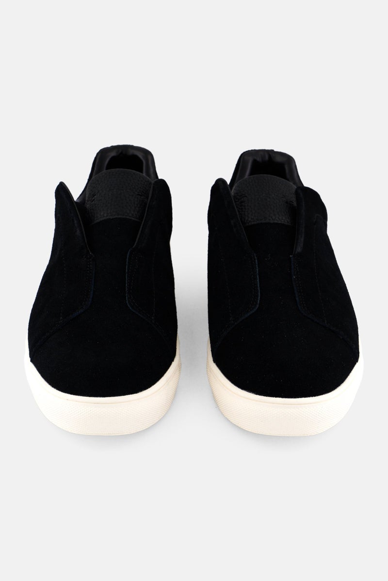 Algspar أحذية كاجوال للرجال من الجلد المدبوغ، سوداء - Image 4