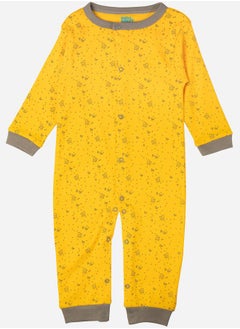 Babies Basic Printed Cotton Long Sleeves Sleepsuit  - Image 1